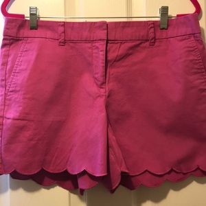 Scallop hem shorts from The Loft